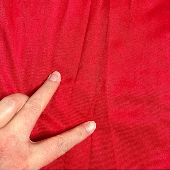 Vintage Barbazon Red Lace Nightgown Slip Dress Nightie Size Medium - Picture 11 of 12